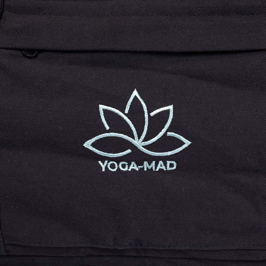 Fitness Mad Deluxe Yoga Bag - Black Logo