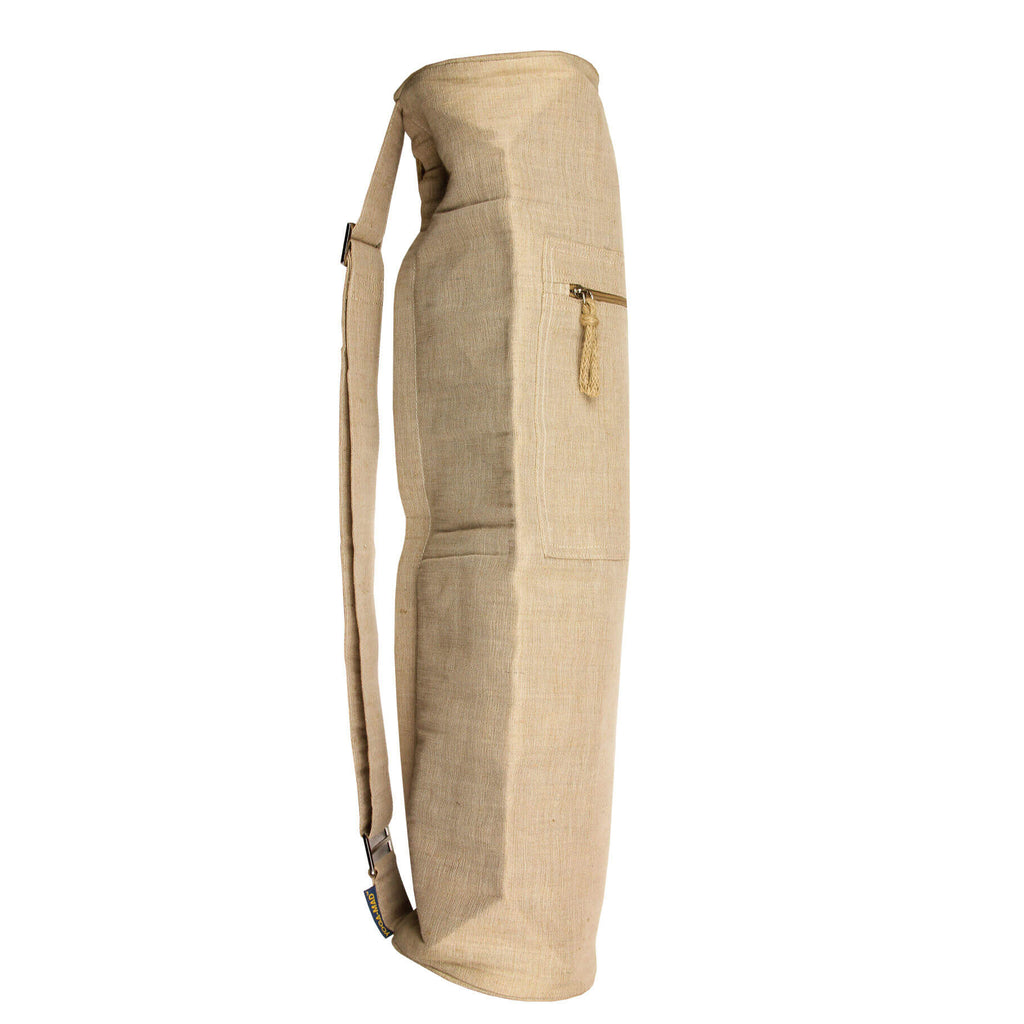 Fitness Mad Jute Yoga Mat Bag - Natural