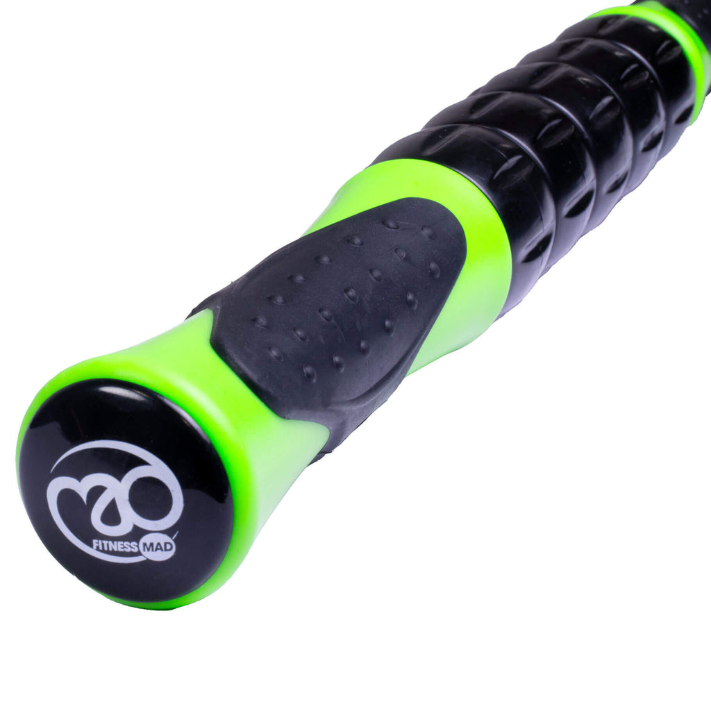 Fitness Mad Rolling Massage Stick - Blue/Green