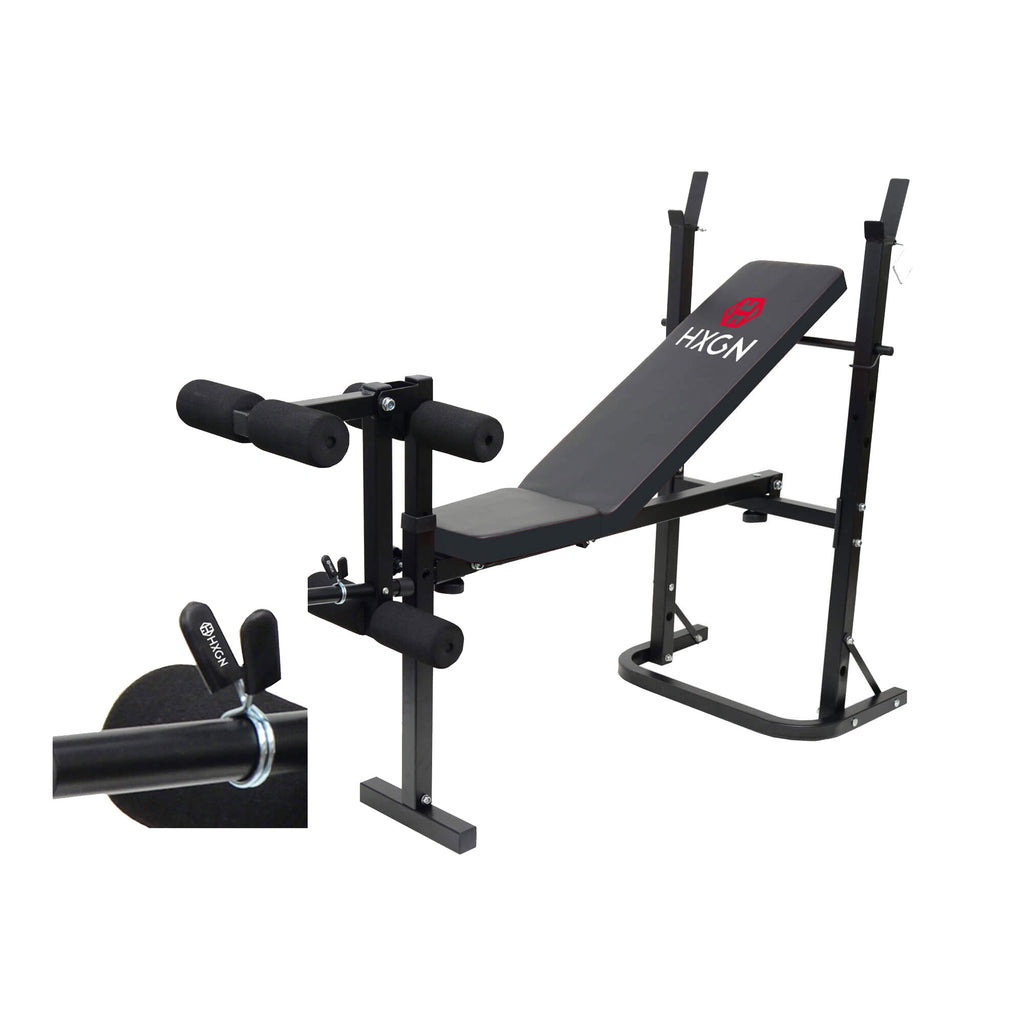 HXGN Barbell Bench Inclined with Adjustable Leg Developer