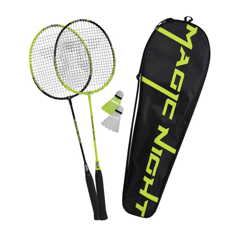 Talbot-Torro 2 Magic Night Badminton Set – Workout Shuttlecocks LED with Less For